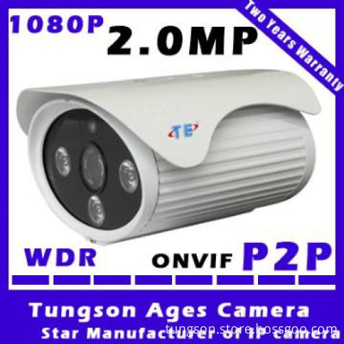ONVIF P2P 2 Megapixel WDRIr Ip Camera with 3Array LED for 50M